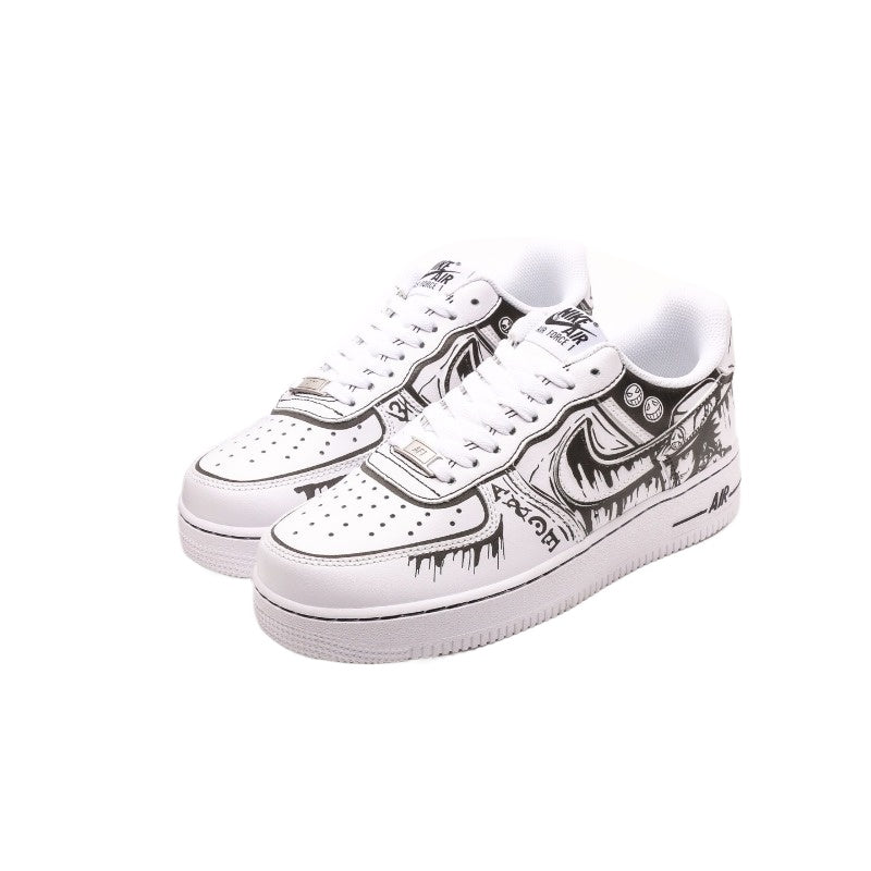 AF1 白黑塗鴉海賊王