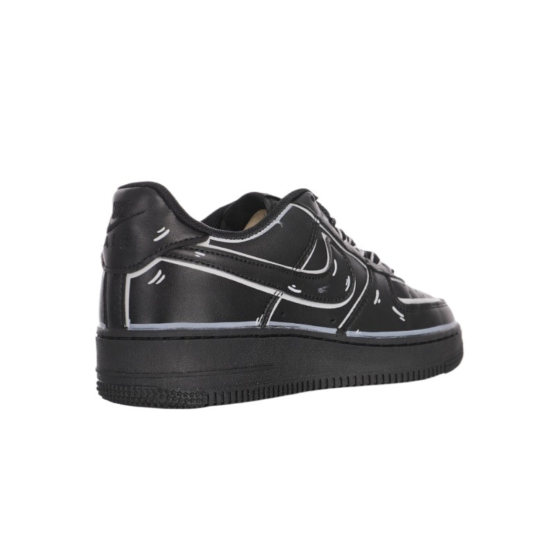 AF1 黑白 2D塗鴉