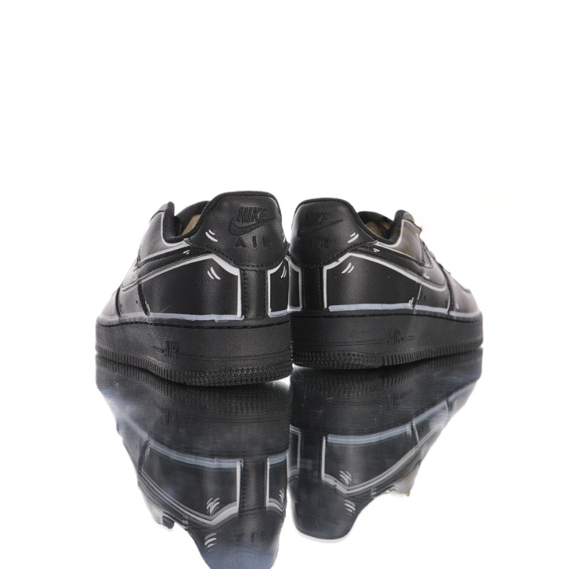 AF1 黑白 2D塗鴉