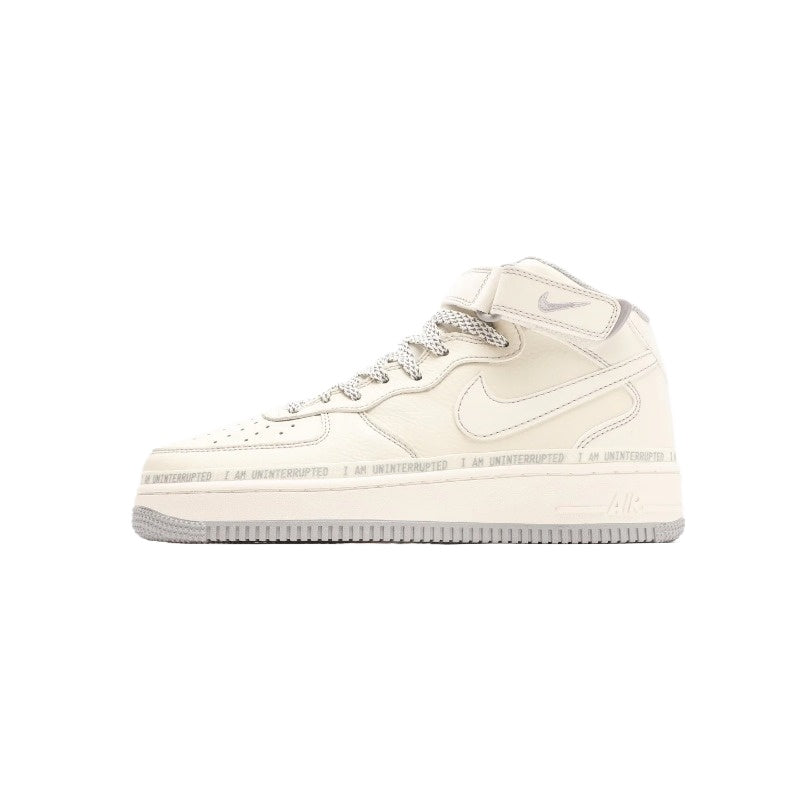 AF1 公尺灰銀簽名塗鴉