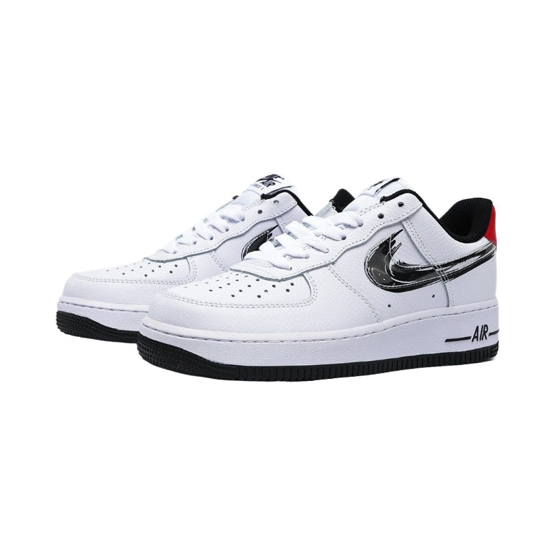 AF1 白黑紅筆刷鞋標