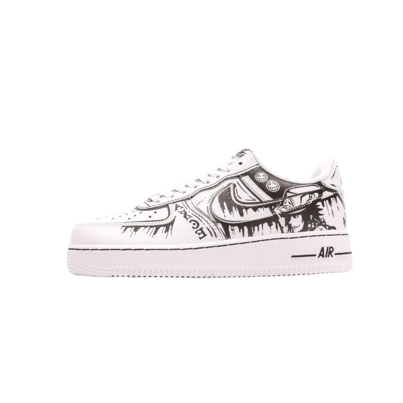 AF1 白黑塗鴉海賊王