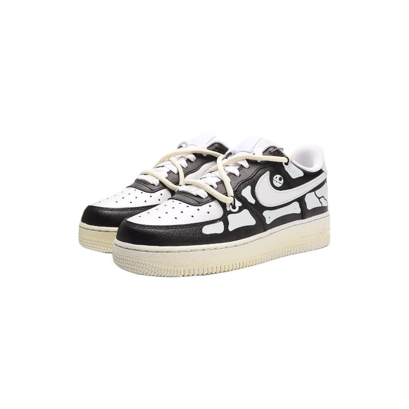 AF1 黑白腳骨塗鴉綁繩