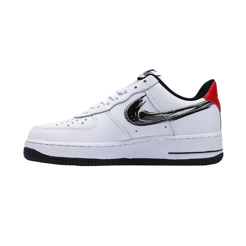 AF1 白黑紅筆刷鞋標