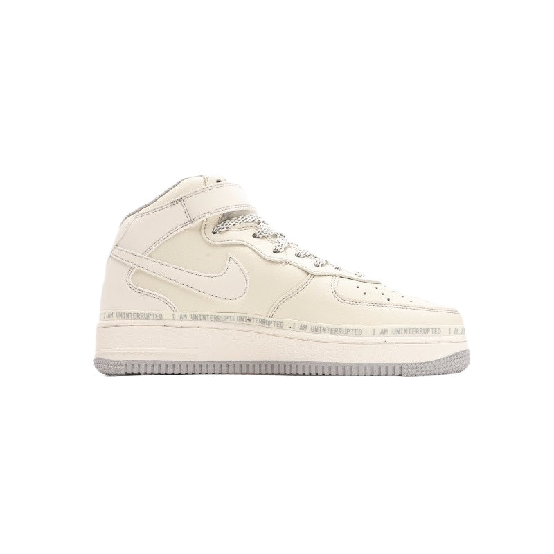AF1 公尺灰銀簽名塗鴉
