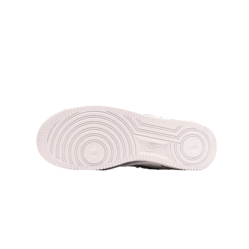 AF1 皮革白黑塗鴉綁繩