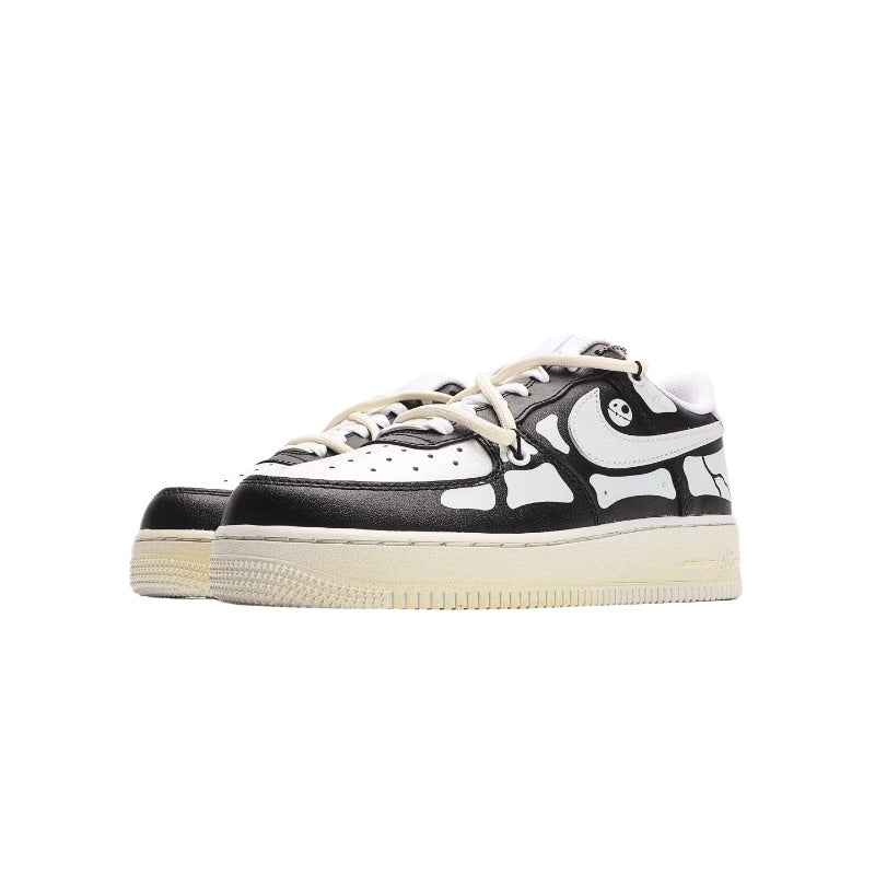 AF1 黑白腳骨塗鴉綁繩