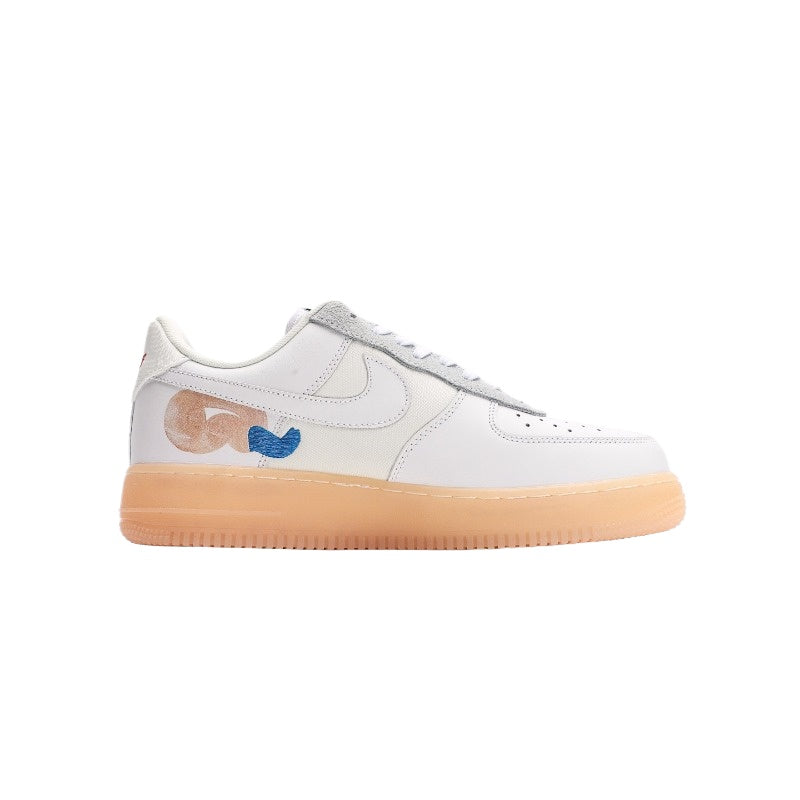 AF1 白橙手繪
