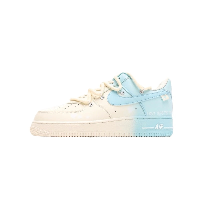 AF1 噴繪白藍漸變