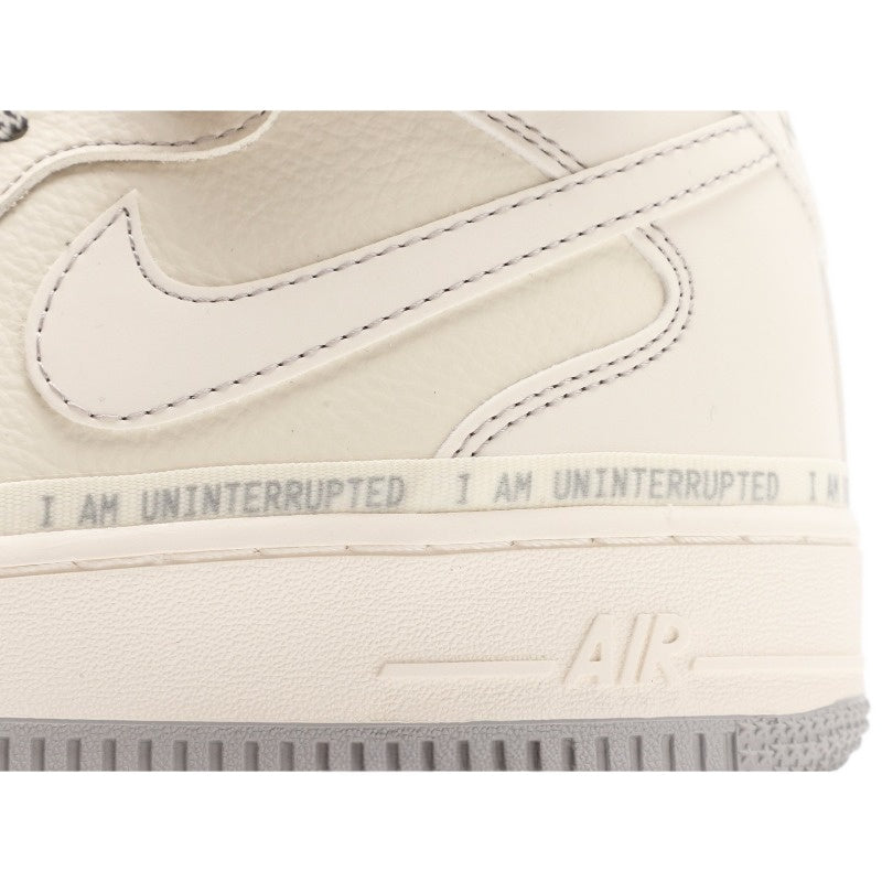 AF1 公尺灰銀簽名塗鴉