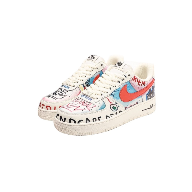 AF1 白彩夏威夷塗鴉
