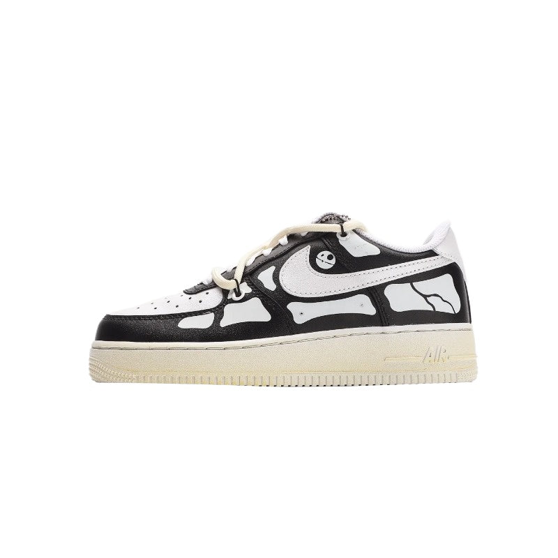 AF1 黑白腳骨塗鴉綁繩