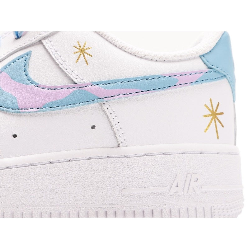 AF1 白粉藍雲塗鴉