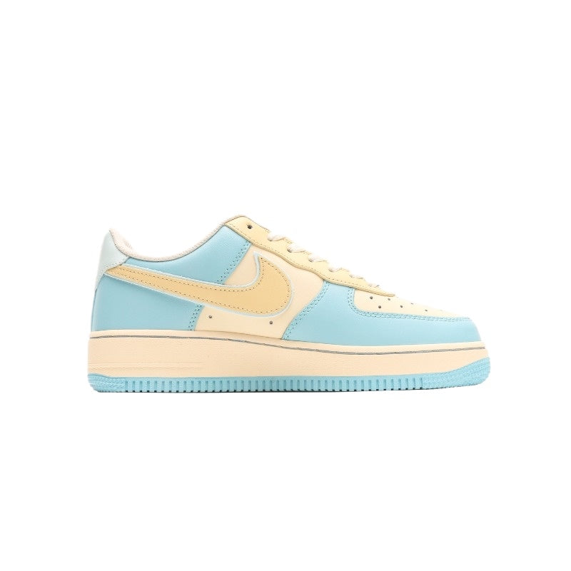 AF1 天藍米黃暴力熊塗鴉